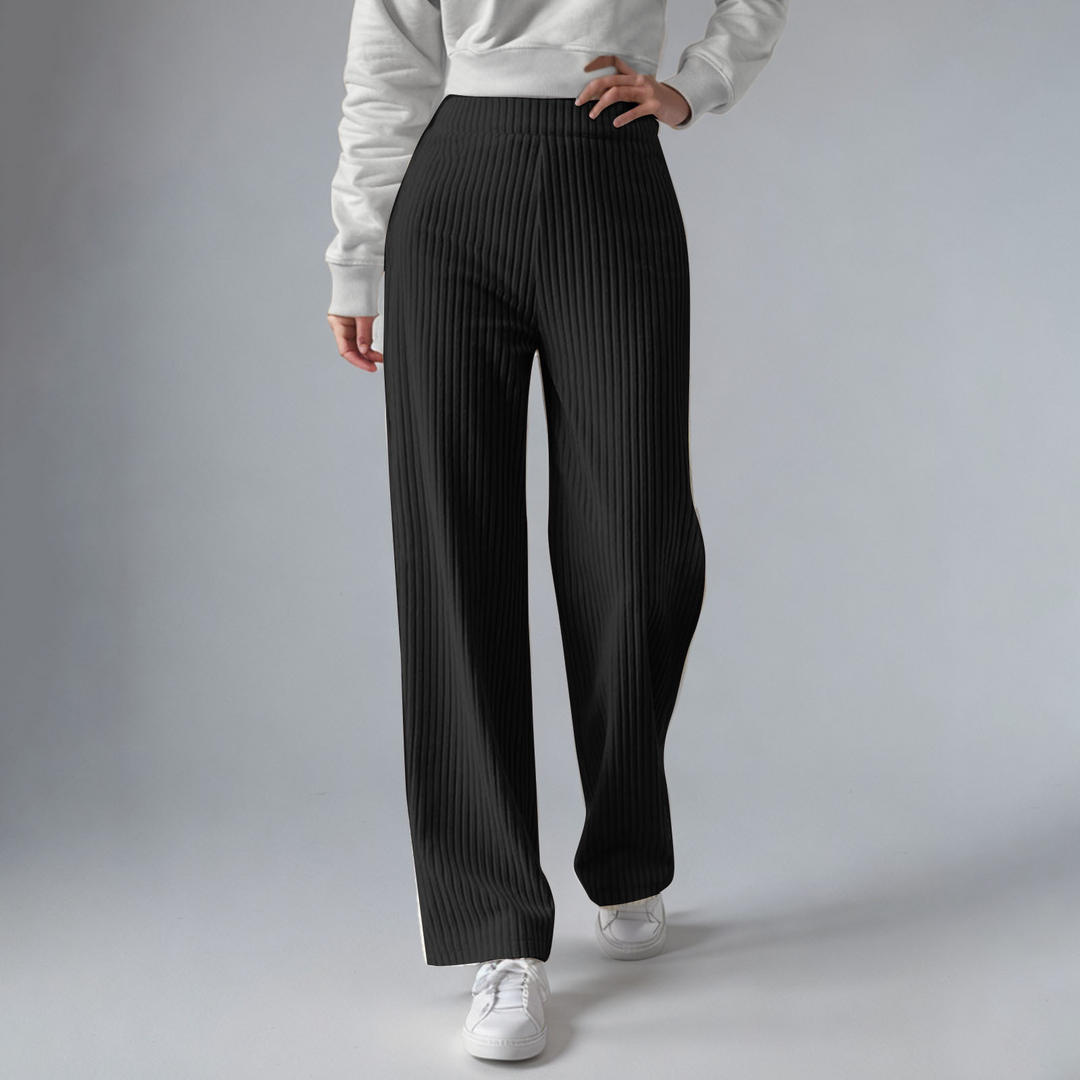 Everly - Cozy Ribbed Knit Sweatpants