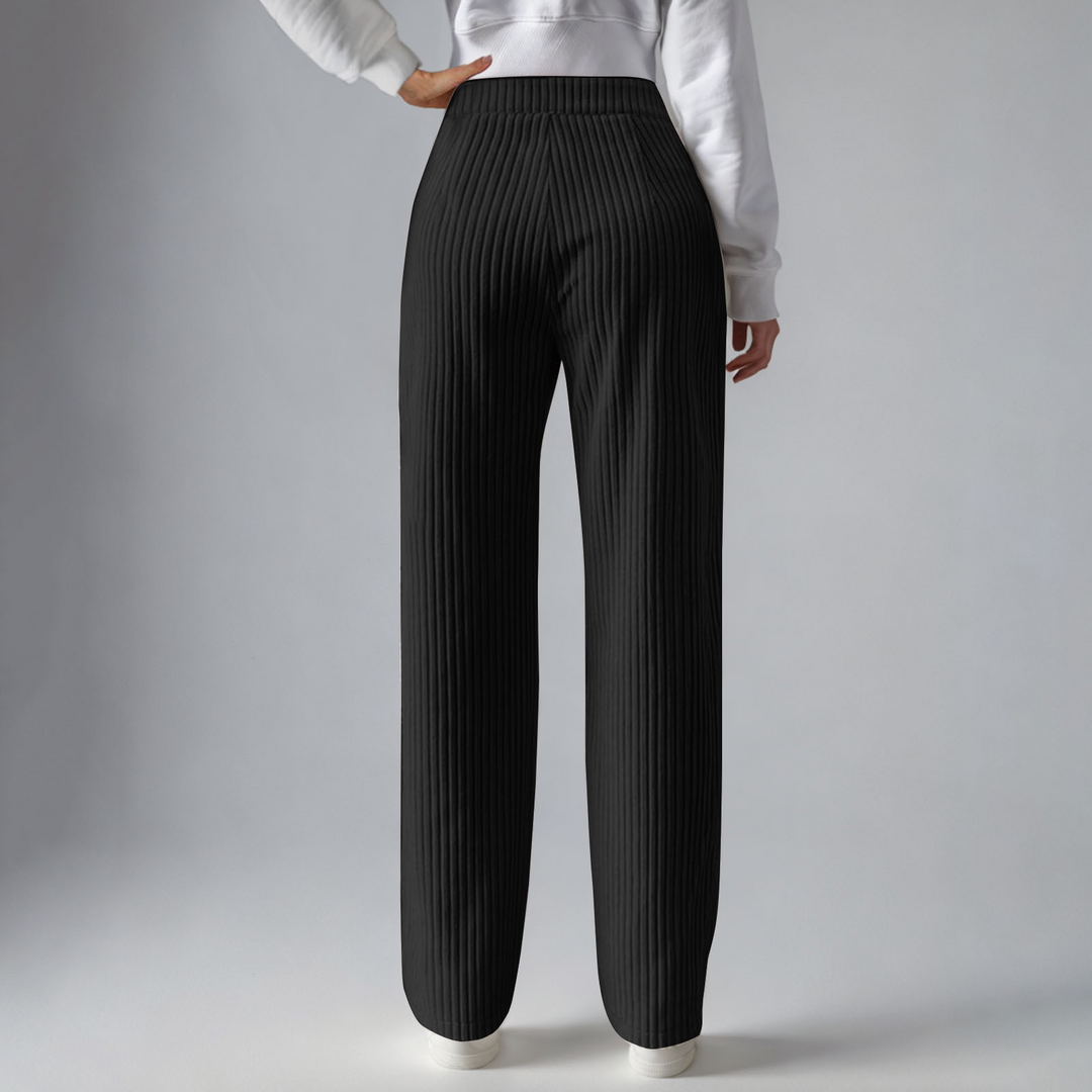Everly - Cozy Ribbed Knit Sweatpants