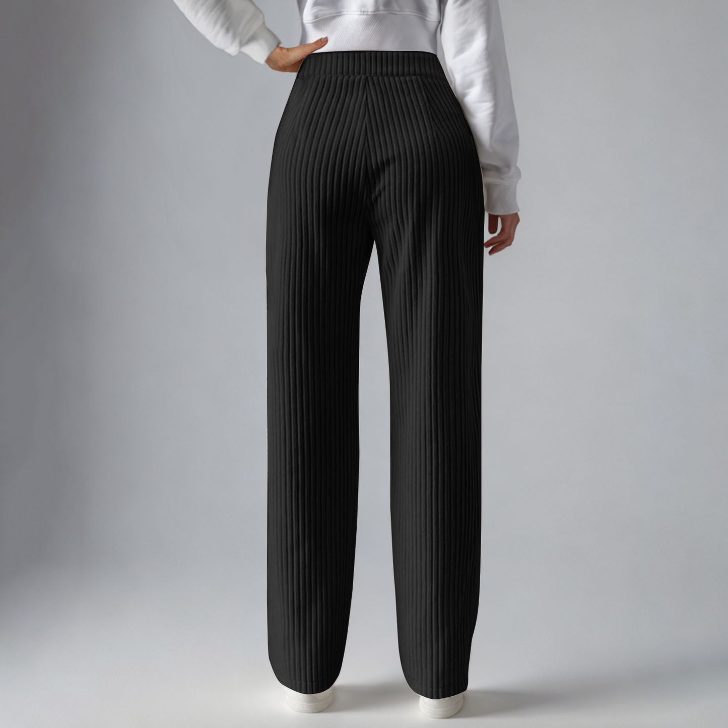 Everly - Cozy Ribbed Knit Sweatpants