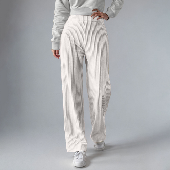 Everly - Cozy Ribbed Knit Sweatpants