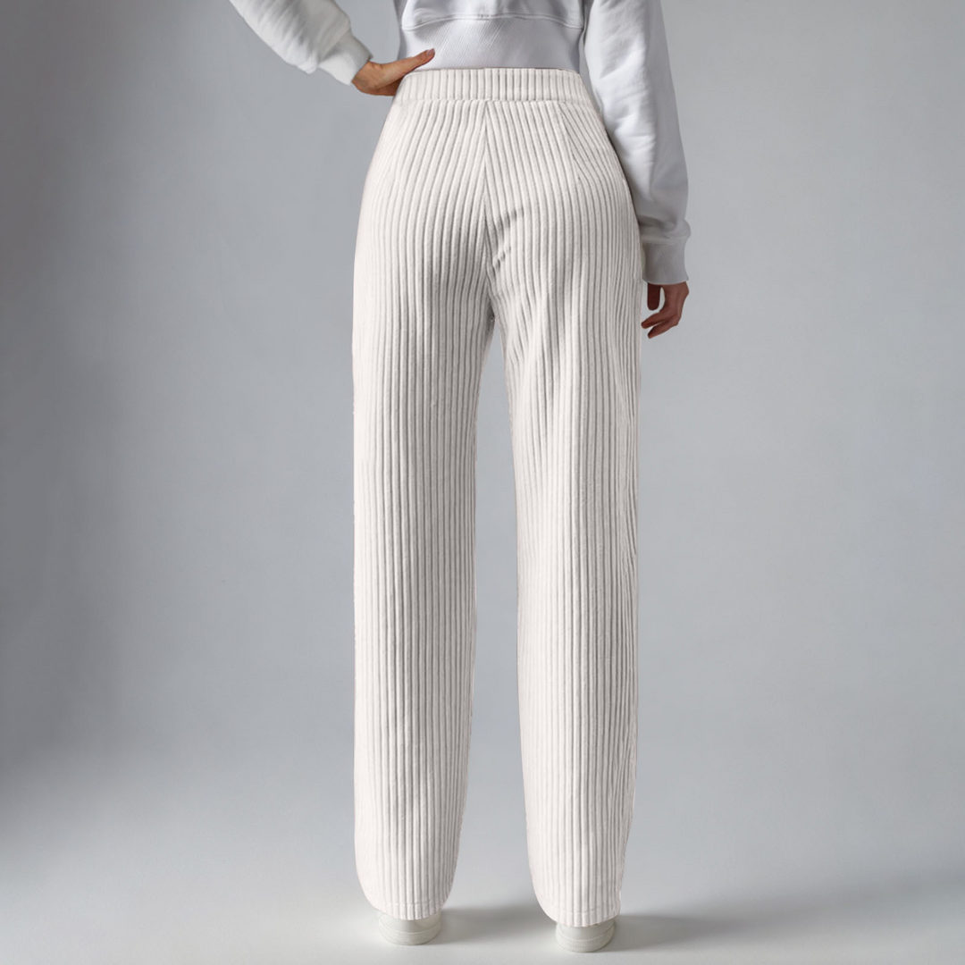 Everly - Cozy Ribbed Knit Sweatpants