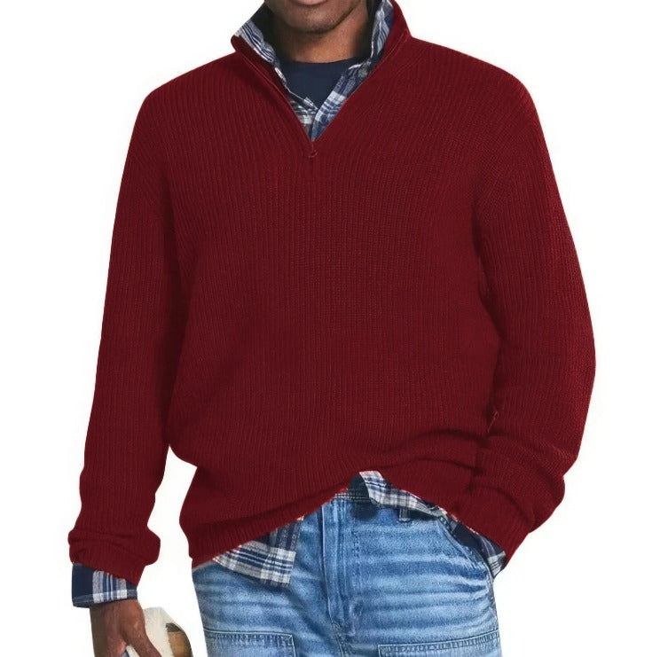 Finn | Men's Zip-Up Knitted Sweater