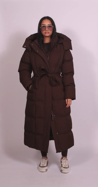 Carmen - Oversized Belted Puffer Jacket
