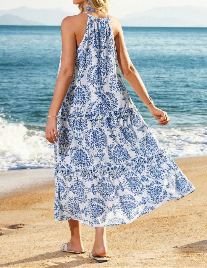 Zadie - Stylish Bohemian Halter Maxi Dress