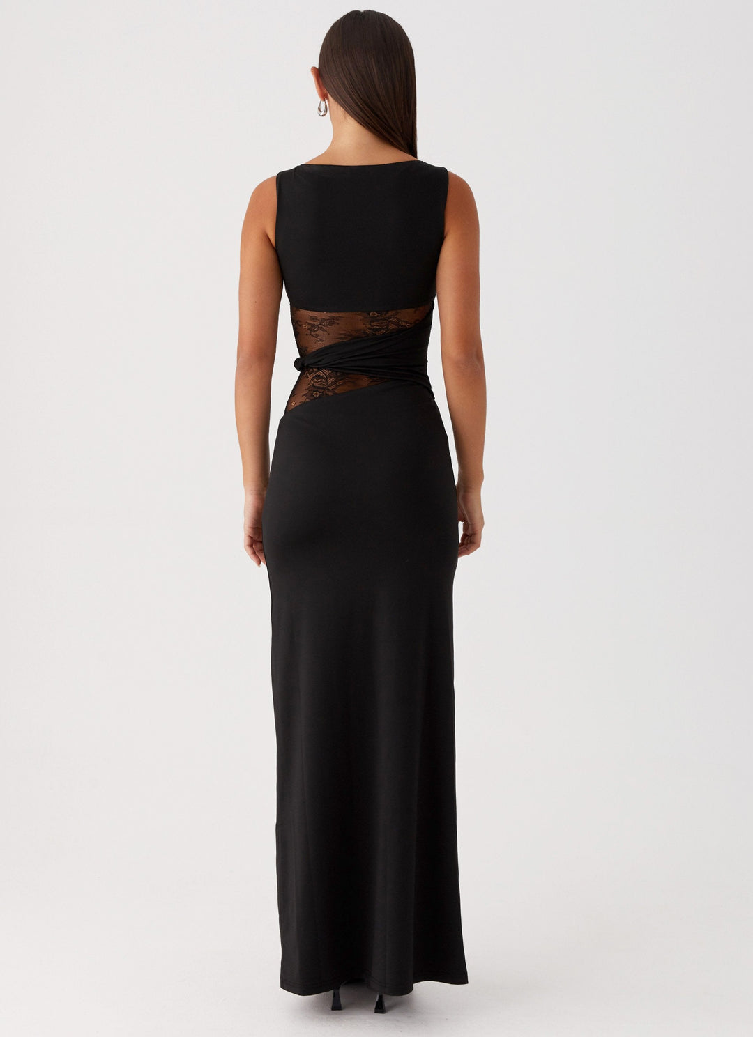Eliana – Elegant Maxi Dress with Flattering Silhouette, Subtle Cutouts, and Delicate Lacing
