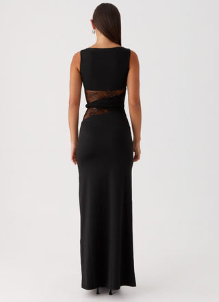 Eliana – Elegant Maxi Dress with Flattering Silhouette, Subtle Cutouts, and Delicate Lacing