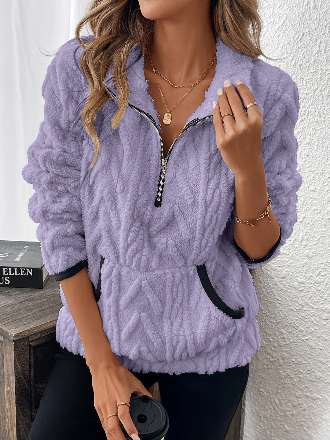Gemma – Cozy Fleece Half-Zip Pullover