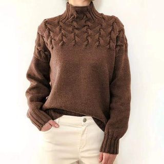 Olivia - Cozy Turtleneck Knit Sweater