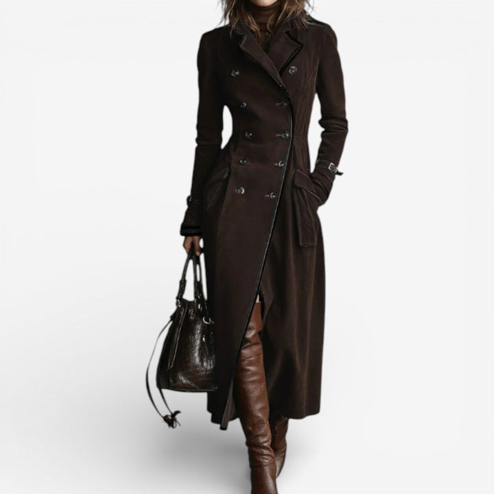 Loretta - Luxurious Suede Trench Coat