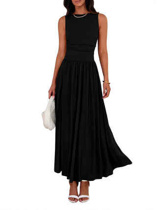 Peony – Ruched High-Waisted Maxi Gown