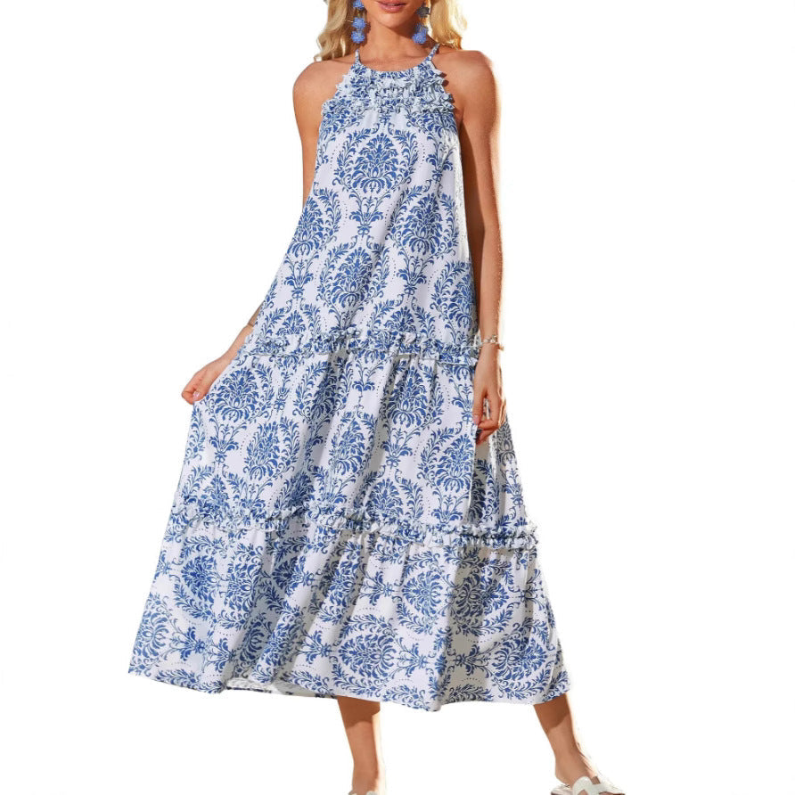 Zadie - Stylish Bohemian Halter Maxi Dress