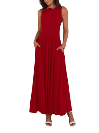 Peony – Ruched High-Waisted Maxi Gown
