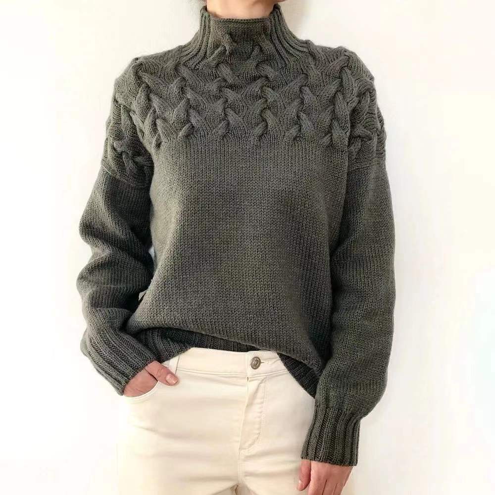 Olivia - Cozy Turtleneck Knit Sweater