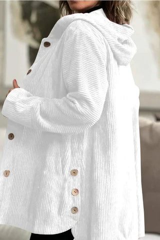 Elizabeth – Comfortable Hooded Corduroy Jacket