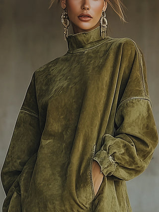 Posey – Fringed Suede Dress