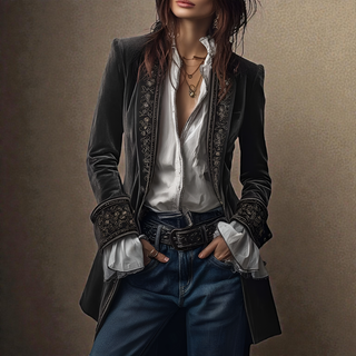 Matilda – Luxurious Velvet Blazer