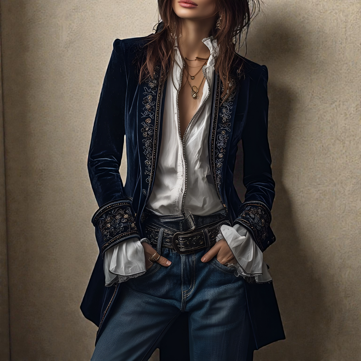 Matilda – Luxurious Velvet Blazer
