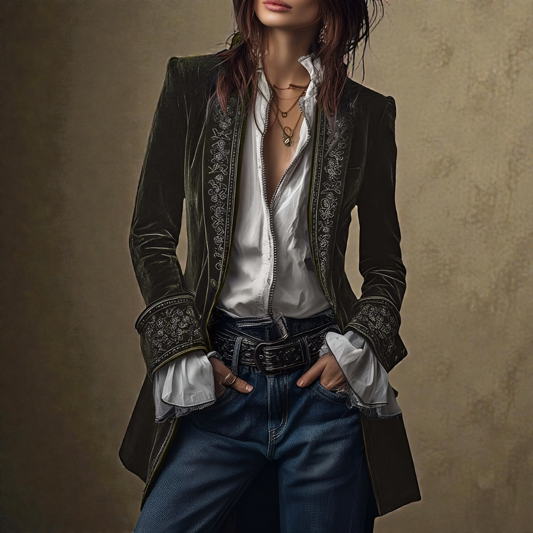 Matilda – Luxurious Velvet Blazer