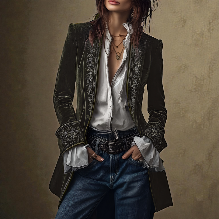 Matilda – Luxurious Velvet Blazer