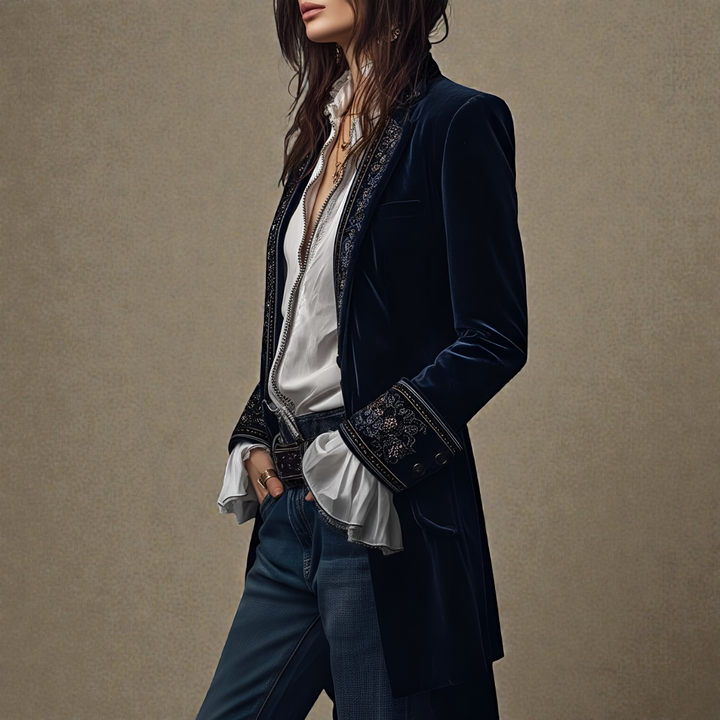 Matilda – Luxurious Velvet Blazer