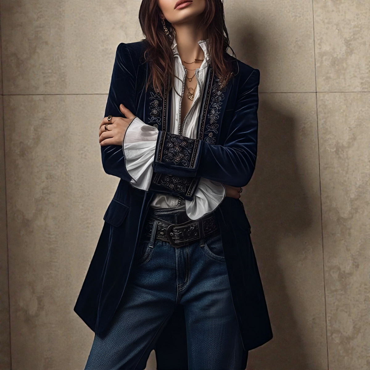Matilda – Luxurious Velvet Blazer