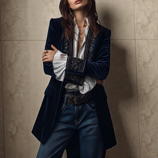 Matilda – Luxurious Velvet Blazer