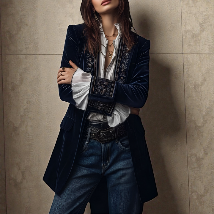 Matilda – Luxurious Velvet Blazer