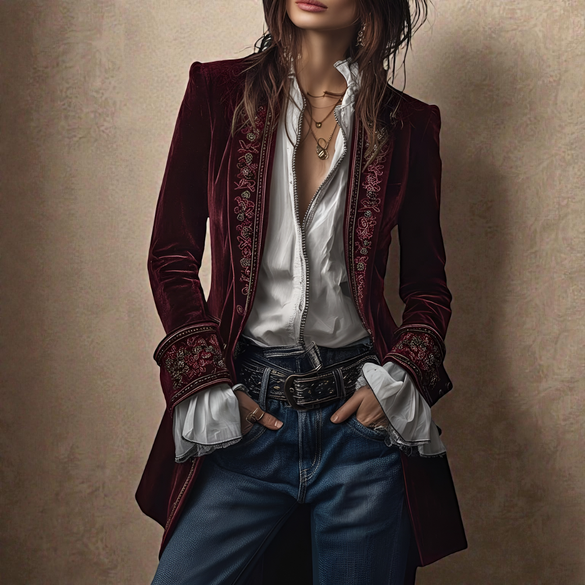 Matilda – Luxurious Velvet Blazer