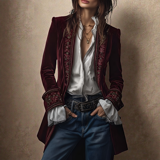 Matilda – Luxurious Velvet Blazer