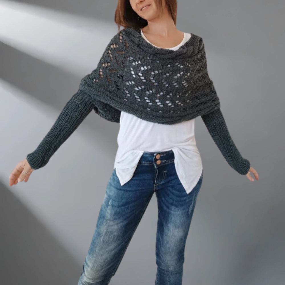 Alice – Chic and Lightweight Winter Shawl