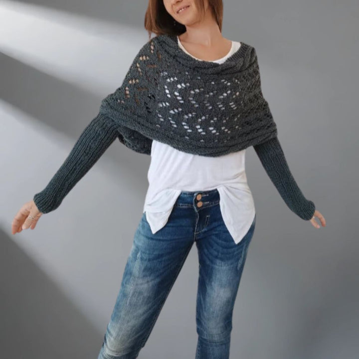 Alice – Chic and Lightweight Winter Shawl