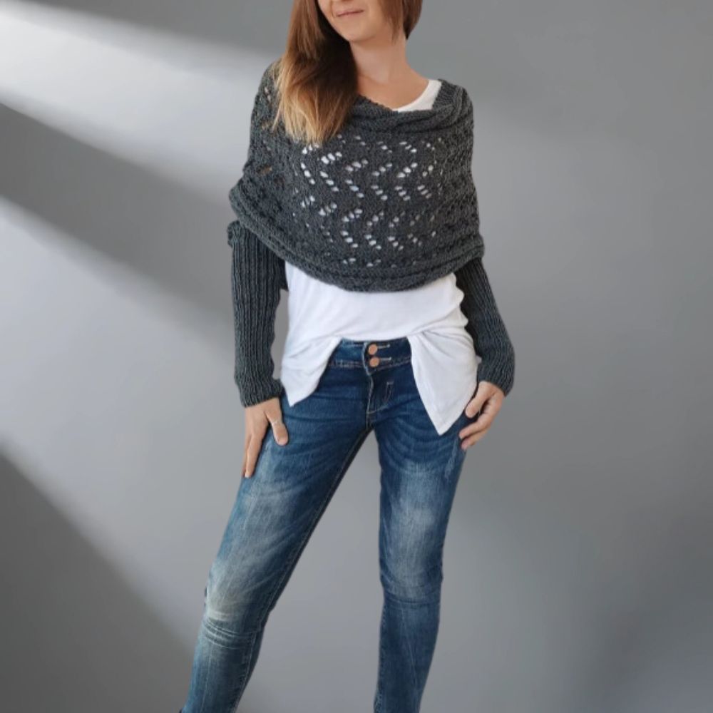Alice – Chic and Lightweight Winter Shawl