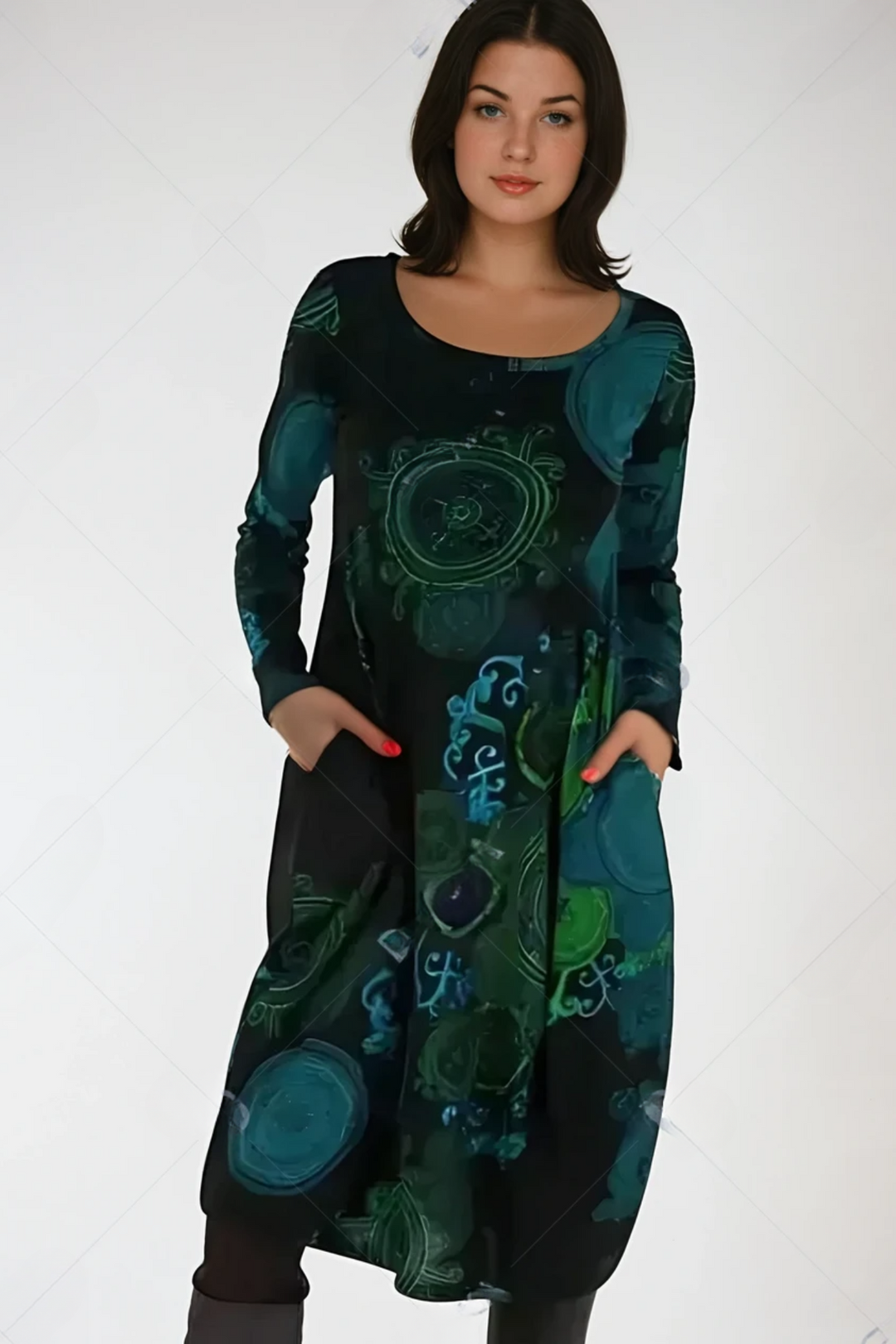 Clarissa - Boho Chic Midi Dress