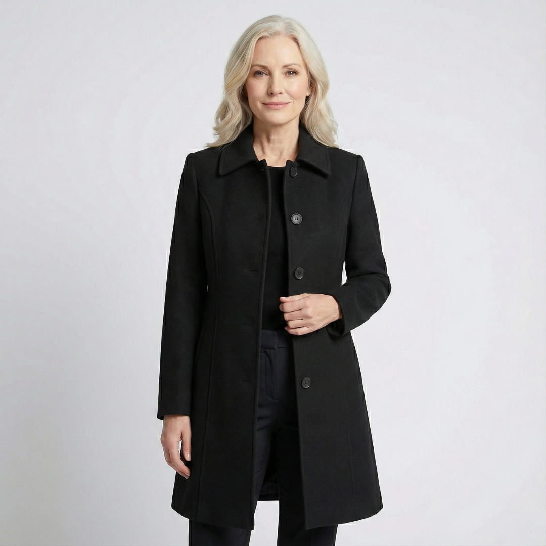 Maeve – Classic Single-Breasted Winter Trench Coat