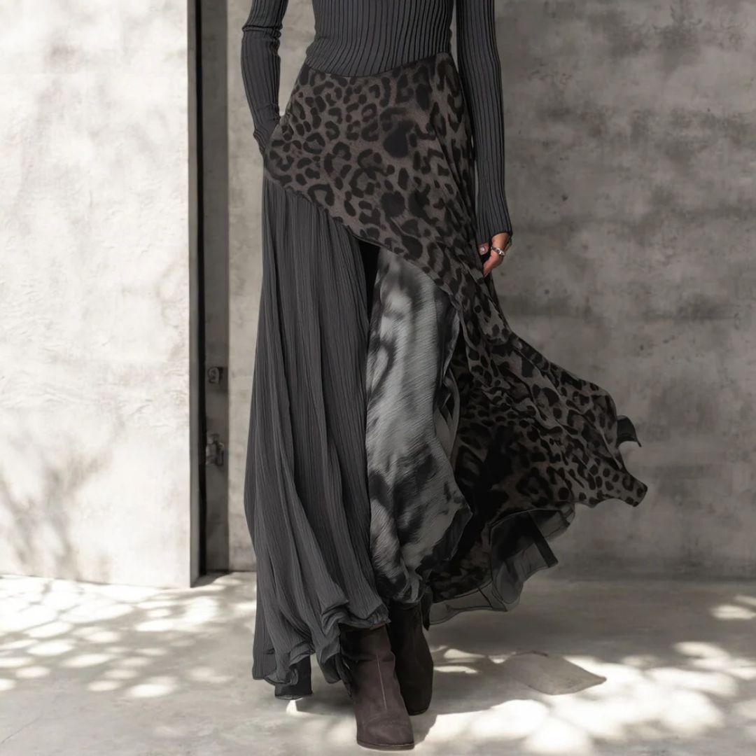 Ashlyn – Maxi Dress in Leopard Print