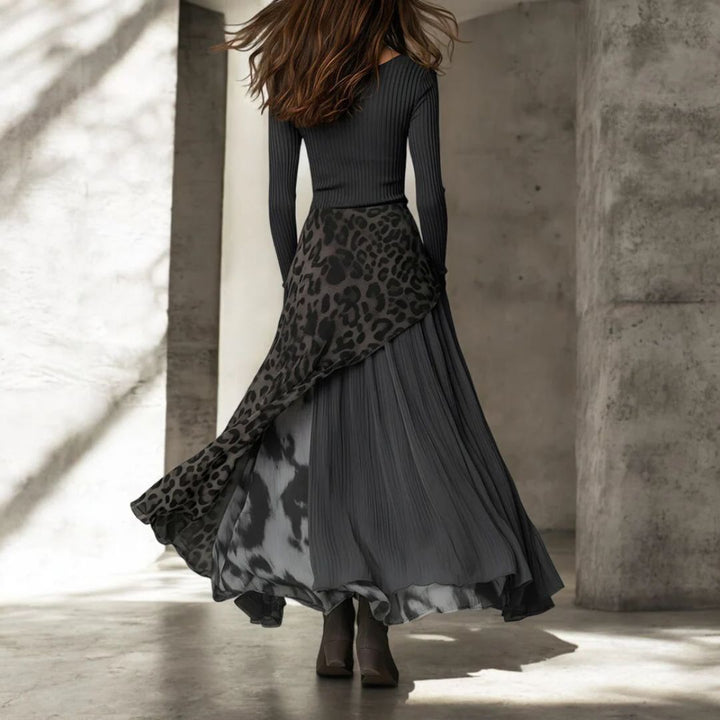 Ashlyn – Maxi Dress in Leopard Print
