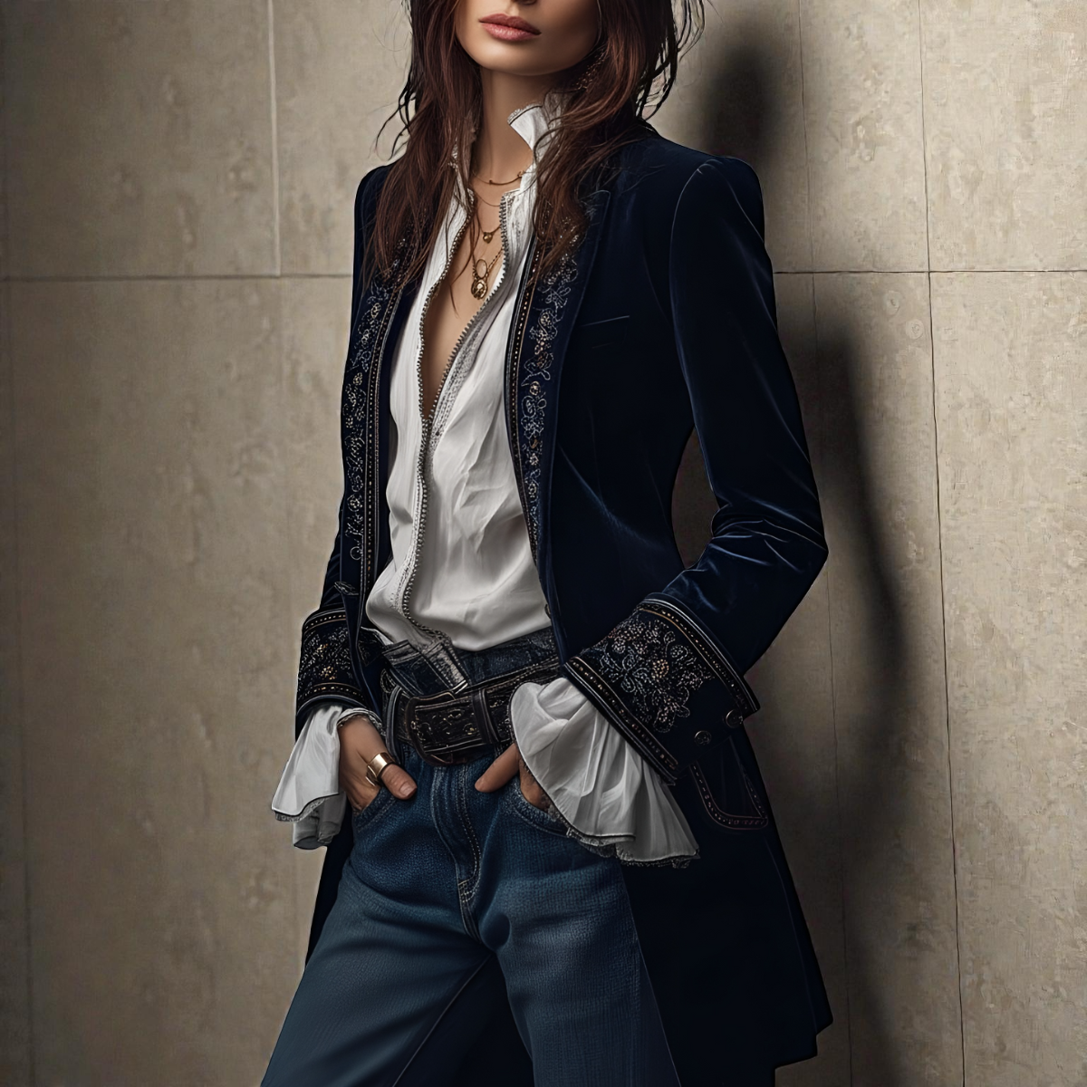 Matilda – Luxurious Velvet Blazer