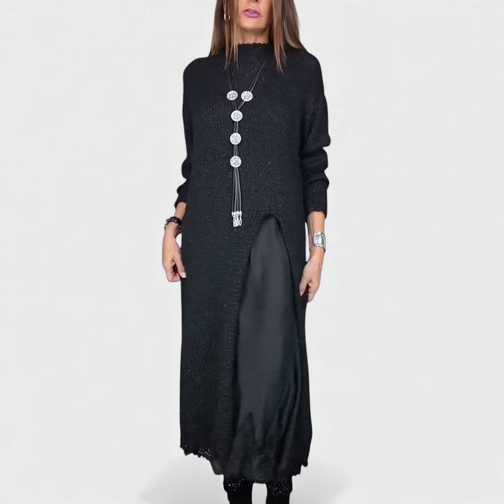 Portia – Chic Layered Sweater and Dress Ensemble
