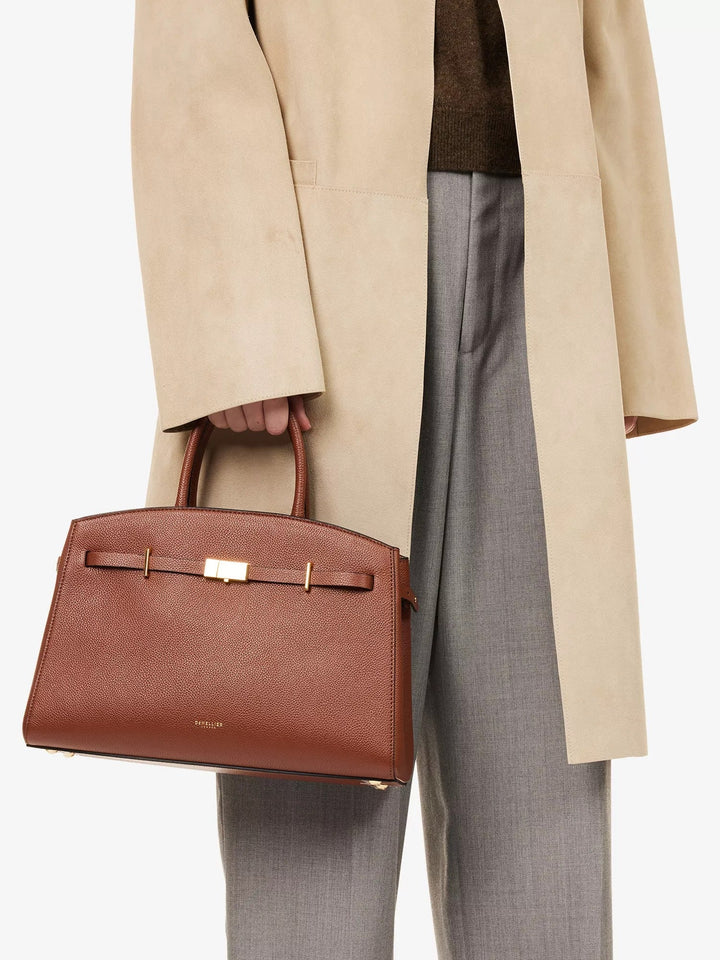 Stylish Midi Leather Handbag