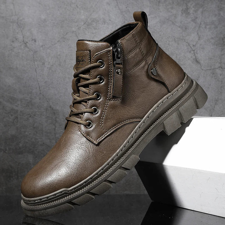 Bill | Retro Wide-Fit Chelsea Ankle Boots in Leather