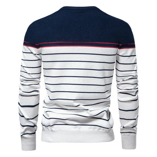 Stephen - Men's Striped Knit Sweater