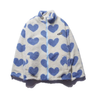 Catherine – Heart-Print Reversible Jacket