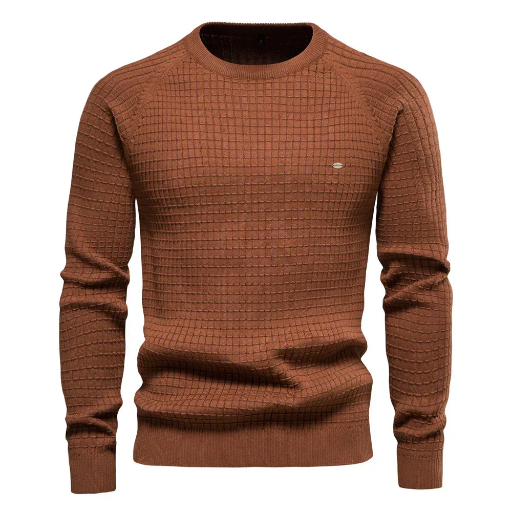 Thomas - Men's Diamond Patterned Sweater