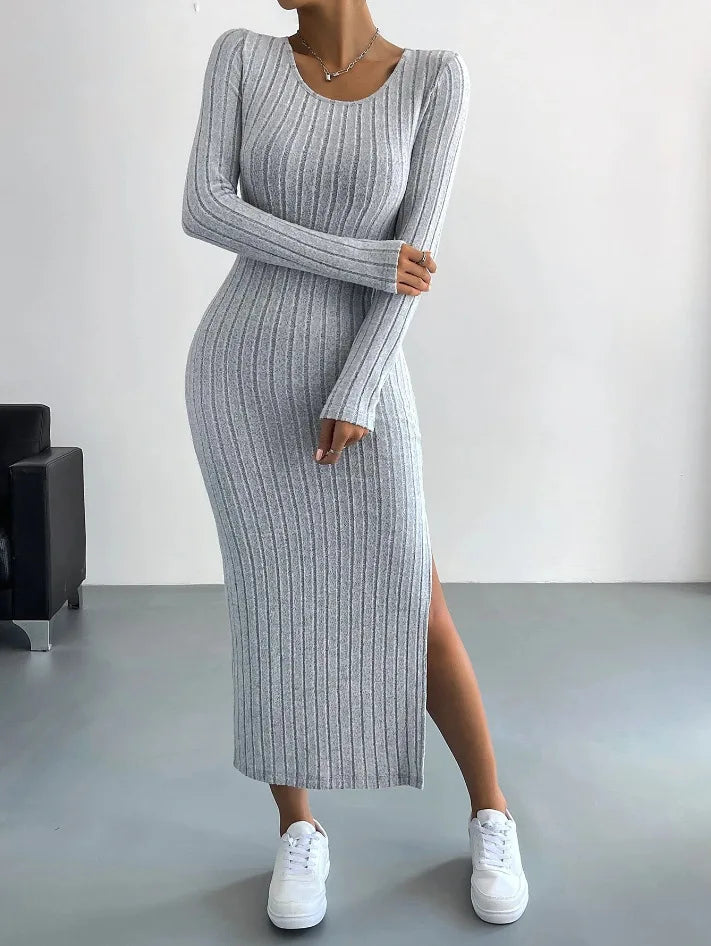Sierra - Midi Dress with Long Sleeves