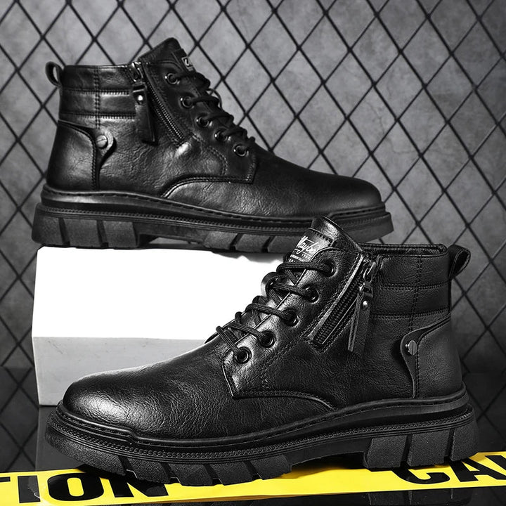 Bill | Retro Wide-Fit Chelsea Ankle Boots in Leather