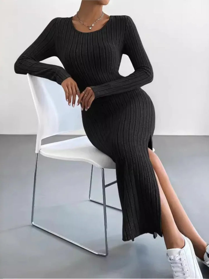 Sierra - Midi Dress with Long Sleeves