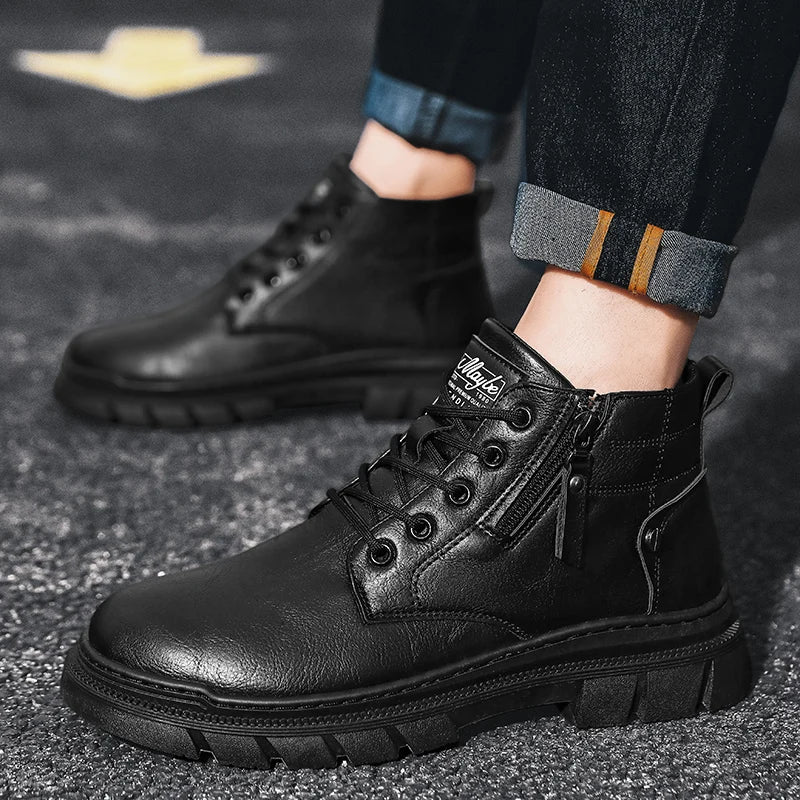 Bill | Retro Wide-Fit Chelsea Ankle Boots in Leather