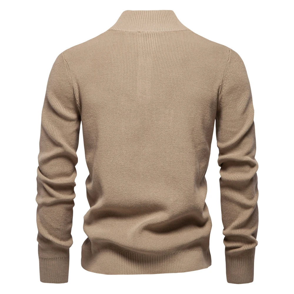 James - Men's Button-Up Sweater