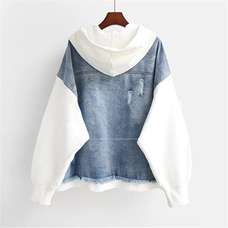 Vivian - Denim Hooded Jacket