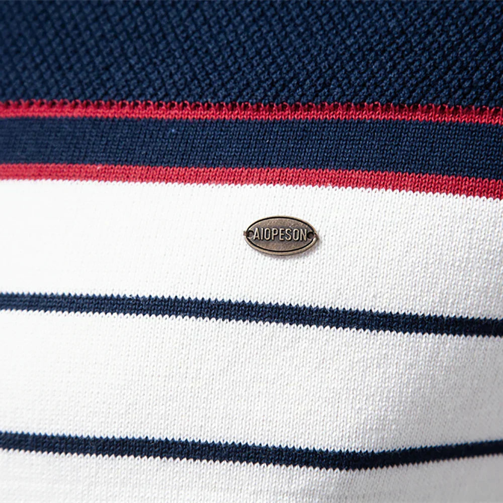 Stephen - Men's Striped Knit Sweater
